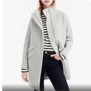 J Crew Italian Stadium Cloth by Nello Gori cocoon coat Size 6